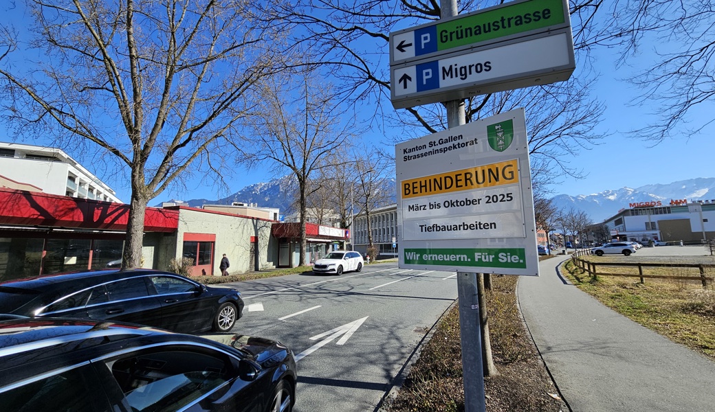 Zwei Jahre lang eine Baustelle: Der Kanton saniert die Churerstrasse