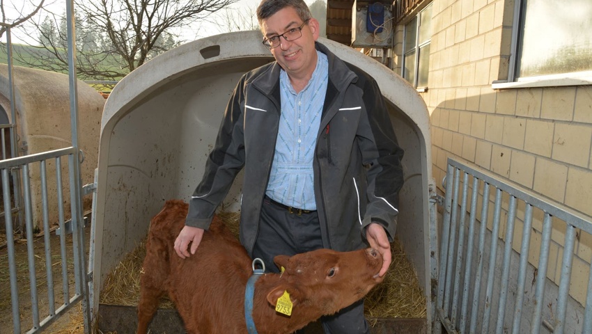 Hansruedi Thoma aus Müselbach betreibt einen Rindermastbetrieb.