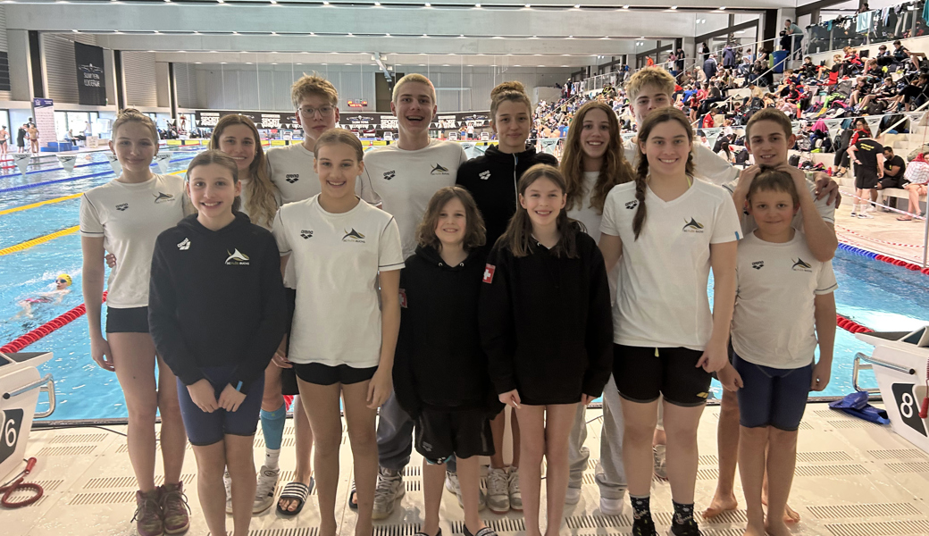 Die Flöser Delegation darf mit den Leistungen im Schwimmbecken zufrieden sein.