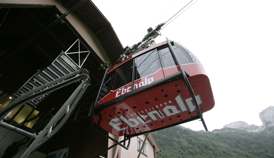 Die Luftseilbahn auf die Ebenalp steht derzeit still. 