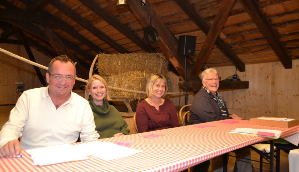  Präsident Lars Schläpfer, Vizepräsidentin Anita Brülisauer, Bettina Ammann und Elsbeth Conzett (von links), bilden den Vorstand des Vereins Spitex Oberes Toggenburg. 