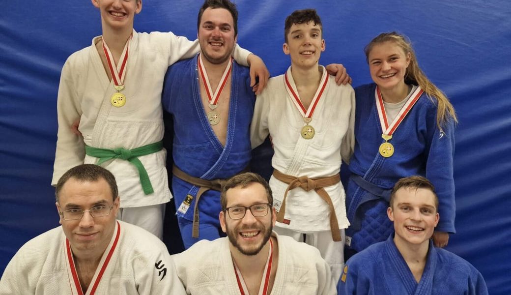  Strahlende Gesichter. Der Judoclub Buchs glänzte in der Westschweiz. 