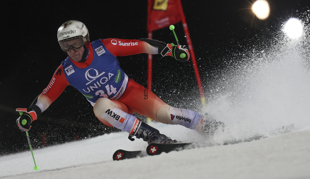 Marco Fischbacher fuhr in Schladming auf Platz 36 im ersten Lauf - sein bestes Weltcupergebnis.