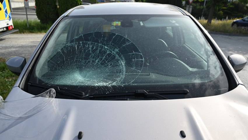 Der Unfall passierte auf der Kriessernstrasse in Altstätten.