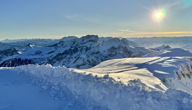 Winterwunderwelt in Weiss und Blau