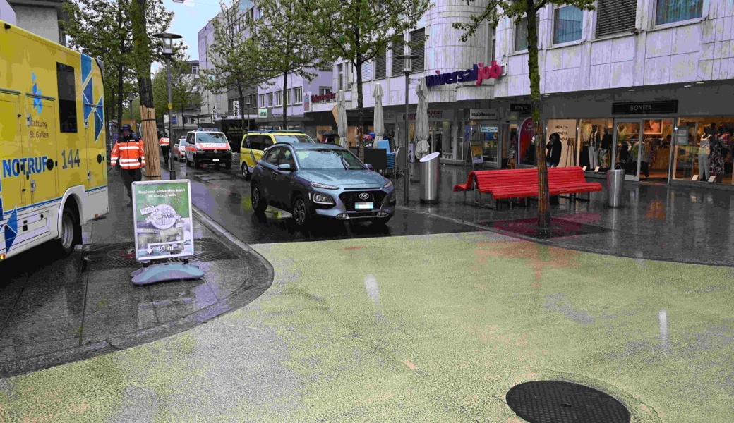 Im Zentrum von Buchs ereignete sich am Freitag ein Unfall.