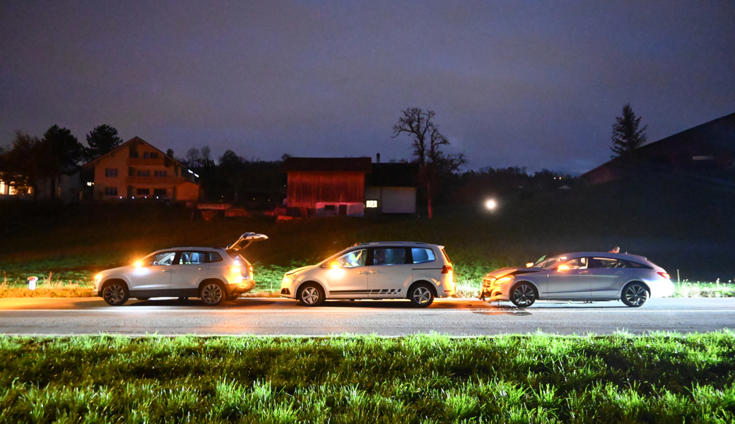 Auffahrkollision mit drei Autos – Unfallverursacher war alkoholisiert