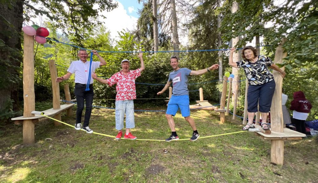  Projektgruppe Bewegen und Gestalten der Gemeinde Wildhaus-Alt St.Johann (v von links): Richard Brander, Peter Waibel, Thomas Diezig und Susanne Roth. Bilder Christiana Sutter