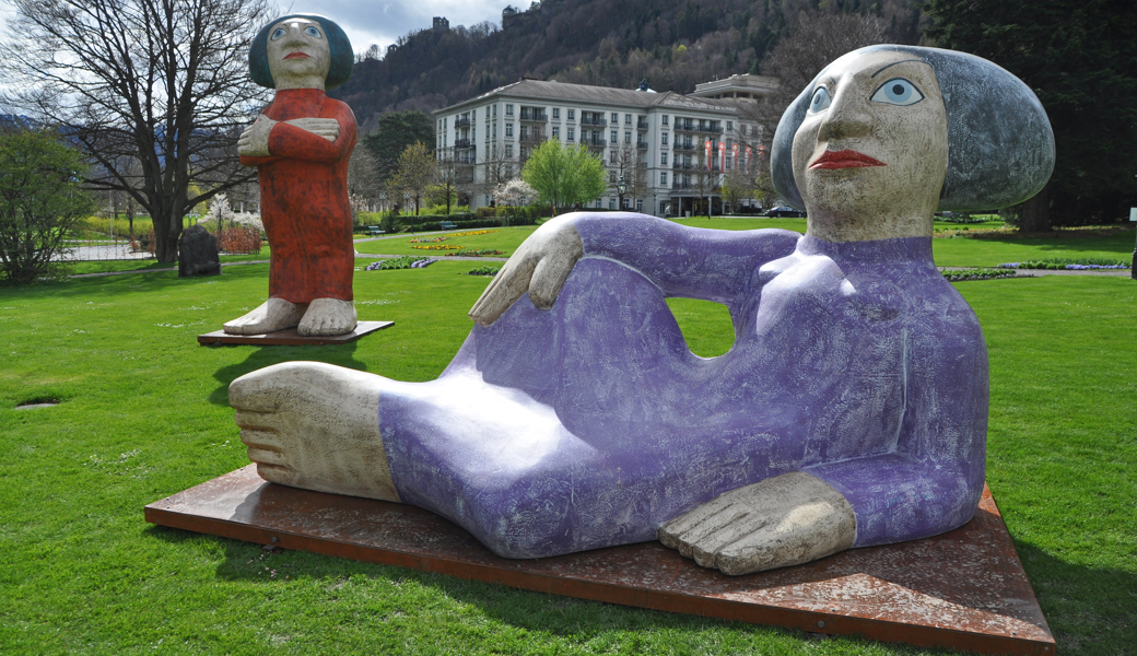 Im Kurpark Bad Ragaz zu sehen: Werk von Matthias Sieff aus Italien.