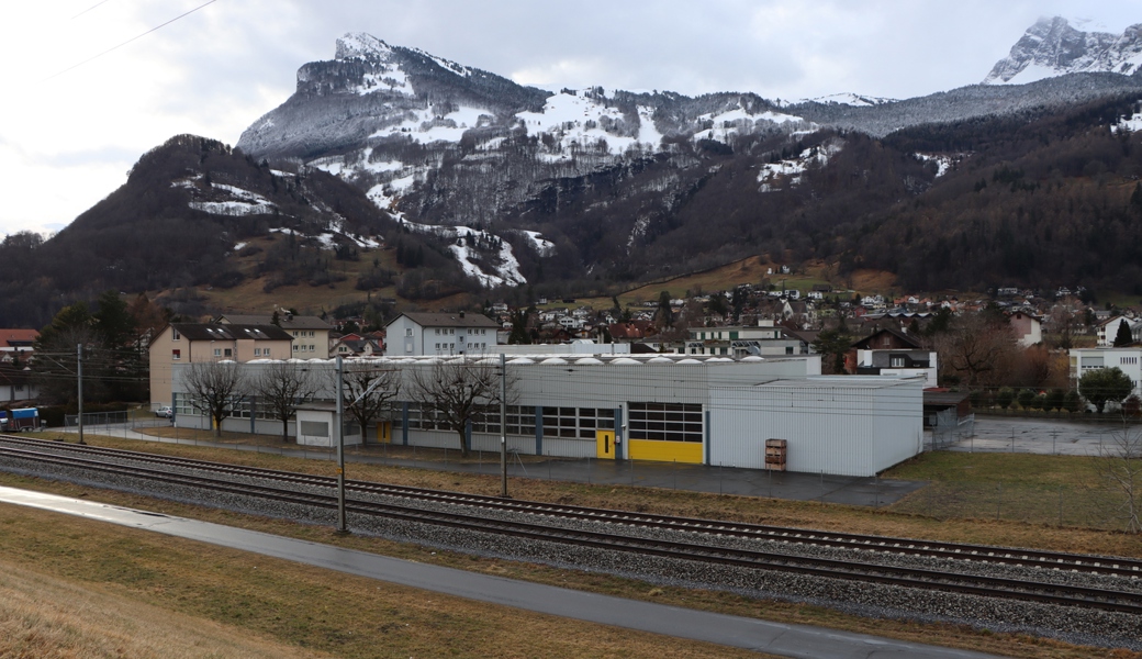  Der Standort der neuen Bahnhaltestelle für die Gemeinde Wartau: Trübbach-Fährhütte. 