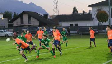 Die Schlussphase im Derby in Haag war spektakulär