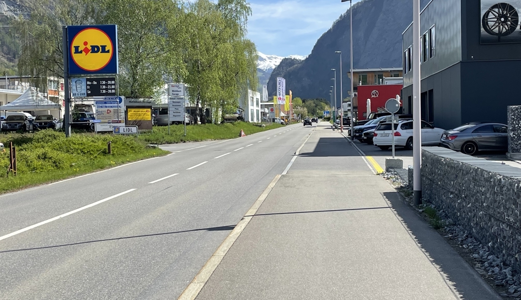 Der Unfall ereignete sich am Vormittag auf diesem Trottoir.