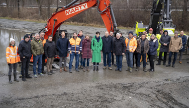 Baggern für die Artenvielfalt: Einblick in die Baustelle am Werdenberger Binnenkanal