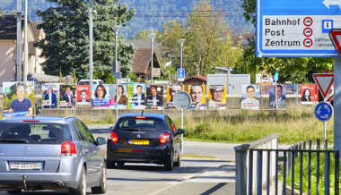 Im Plakatwald: Für die Köpfe an der Strasse gibt es klare Regeln