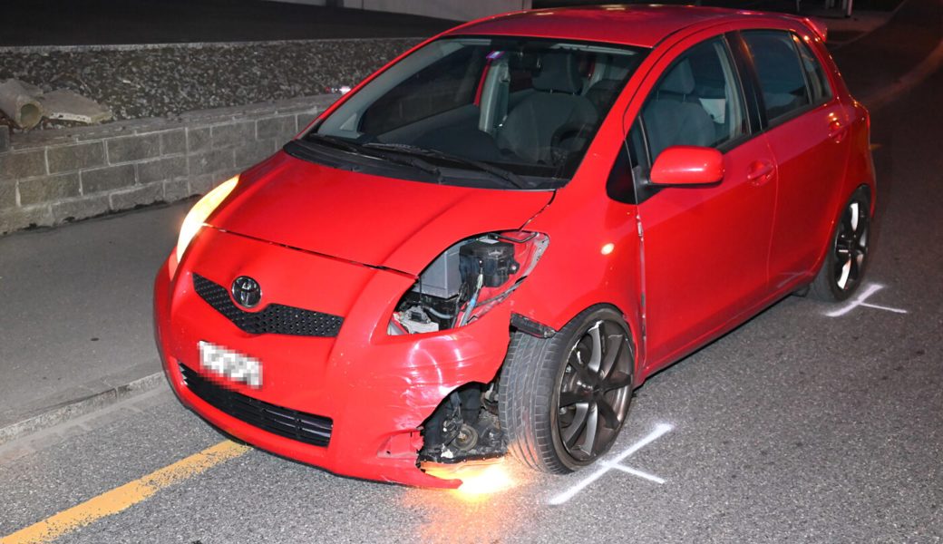  Die Autofahrerin schlief während der Fahrt ein. Bilder: Kapo SG