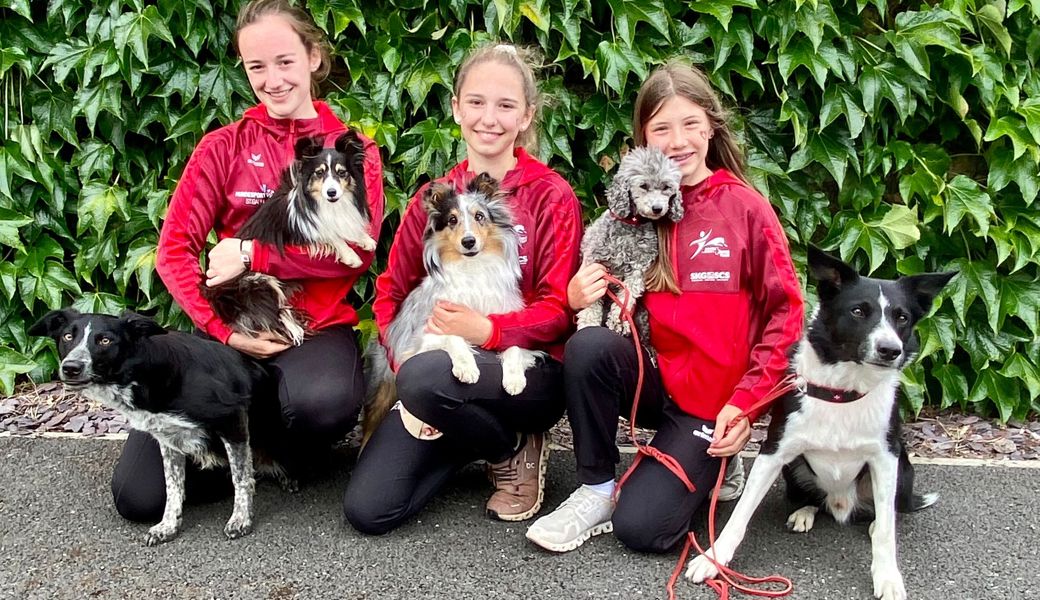 Die Sennwalder Juniorinnen (von links): Lia Good, Leonie Aebi und Livia Rüdisser. 