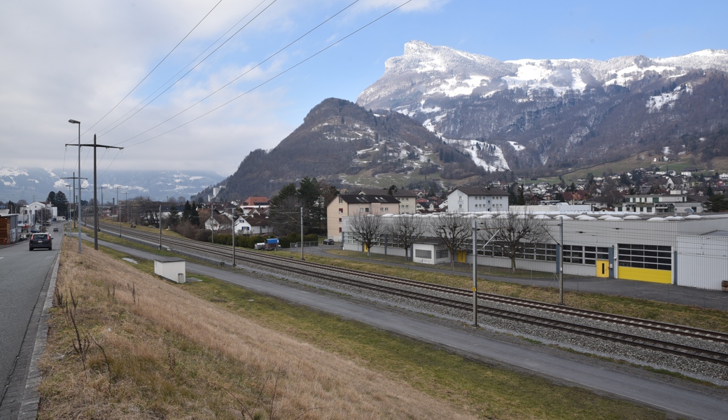 Der geplante Standort der Bahnhaltestelle Fährhütte: Die Gemeinde Balzers beteiligt sich am Projekt.