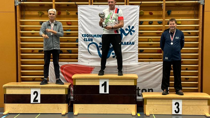 Die zweite Einzel-Medaille der Rheintal-Speeders gewann bei den Senioren 40+ Robert Kucera (rechts).