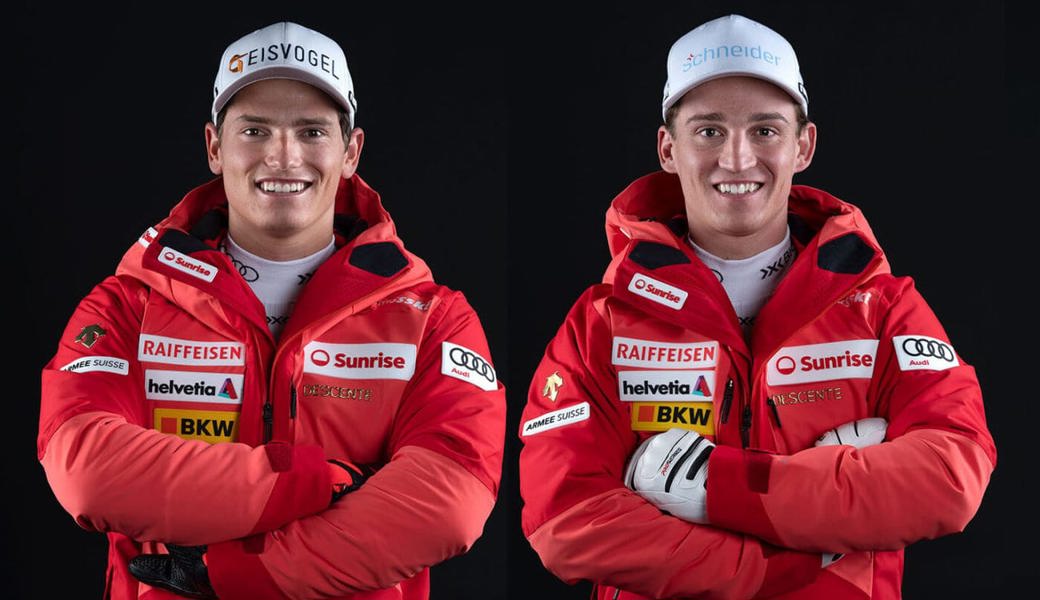  Strahlende Gesichter: Josua Mettler (links) und Marco Fischbacher vom SSC Toggenburg sind zum Saisonstart in glänzender Form. 