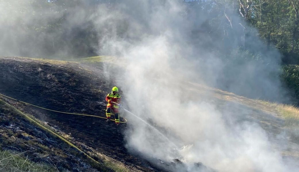  Die Feuerwehr konnte den Brand löschen. 