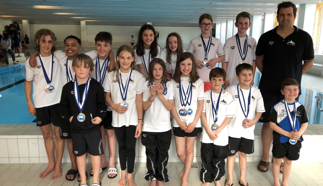 Die Flöser Schwimmerinnen und Schwimmer zeigten an der Aquarius Trophy gute Leistungen.