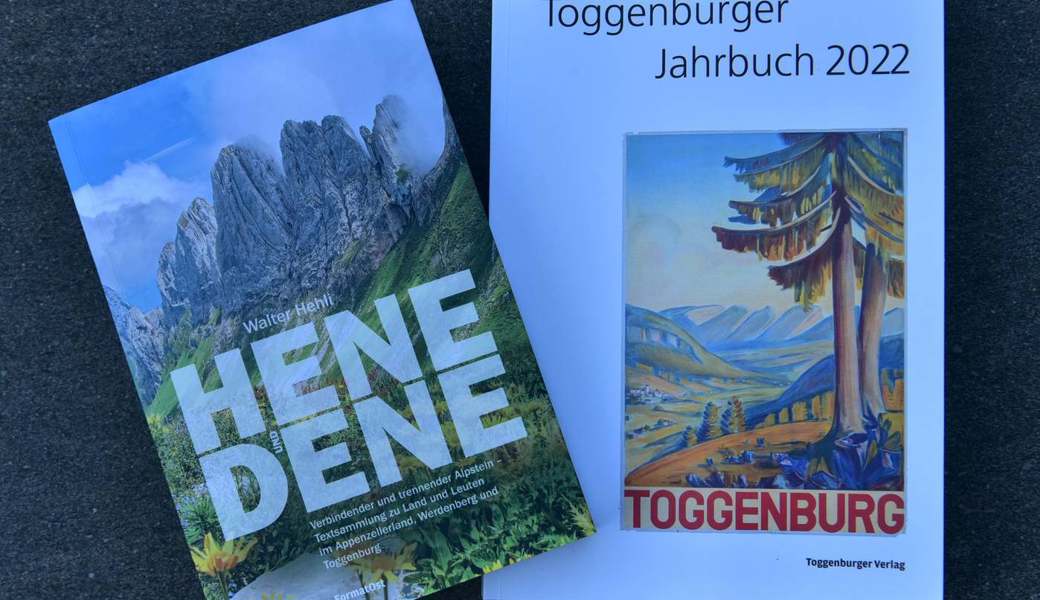 Das Toggenburger Jahrbuch 2022 wurde zusammen mit dem Buch «Hene und Dene» im «Hirschen» Wildhaus präsentiert. 