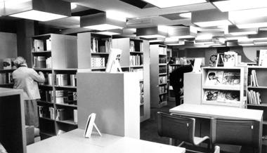 So sah die Bibliothek Buchs aus, als sie vor 50 Jahren eröffnet wurde