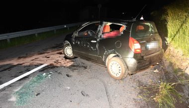 Fahrunfähiger Autolenker verursachte in Valens einen Selbstunfall