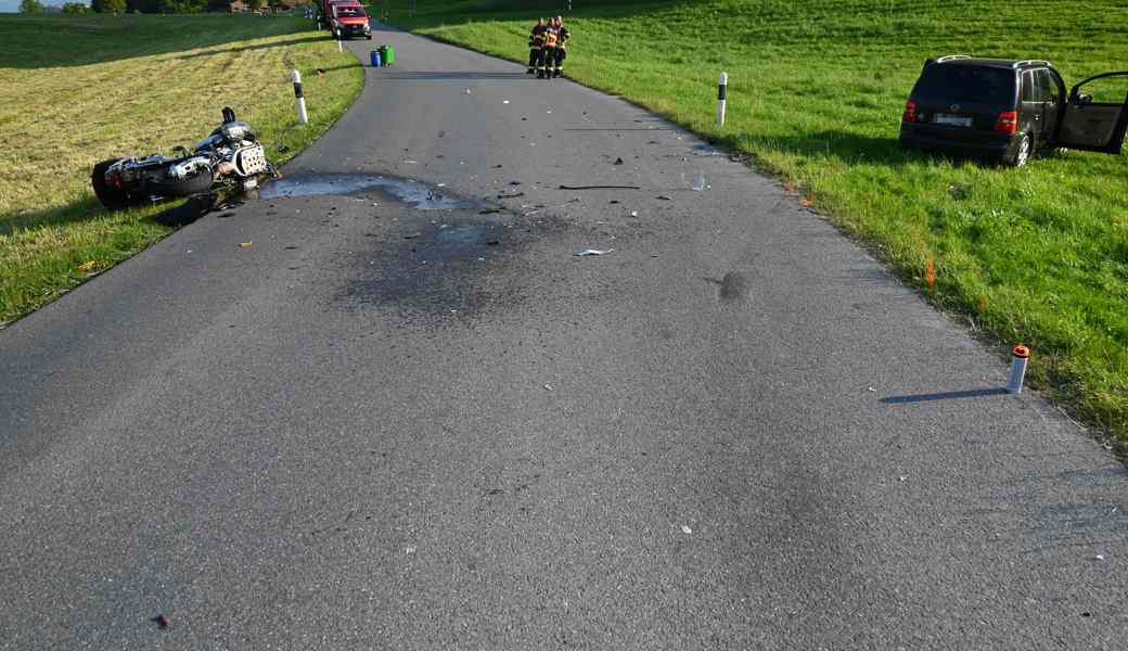 Der Unfall ereignete sich unweit der Unfallstelle des tödlichen Verkehrsunfalls vom Pfingstmontag.