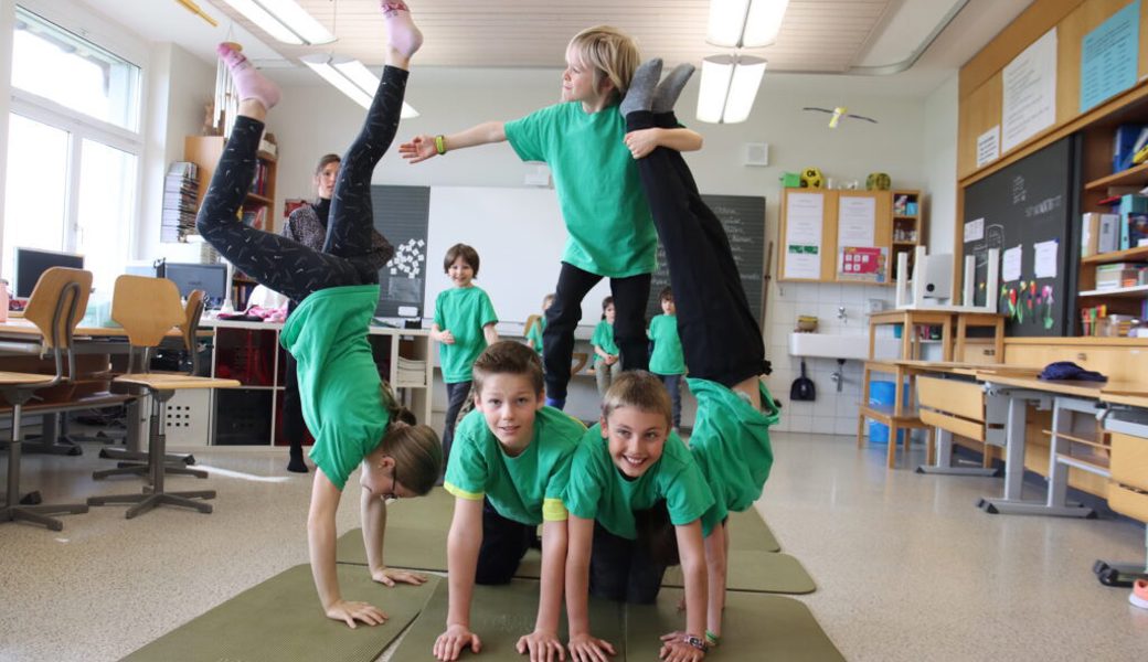 In der Projektwoche der Primarschule wird Teamgeist und Durchhaltewille gefördert