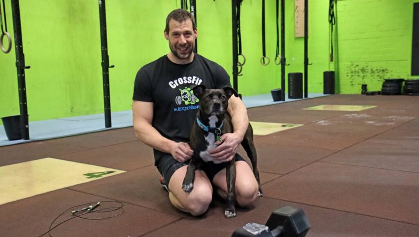  Fehlt in keinem Training: Hund Perry ist Stammgast im Crossfit Werdenberg. 