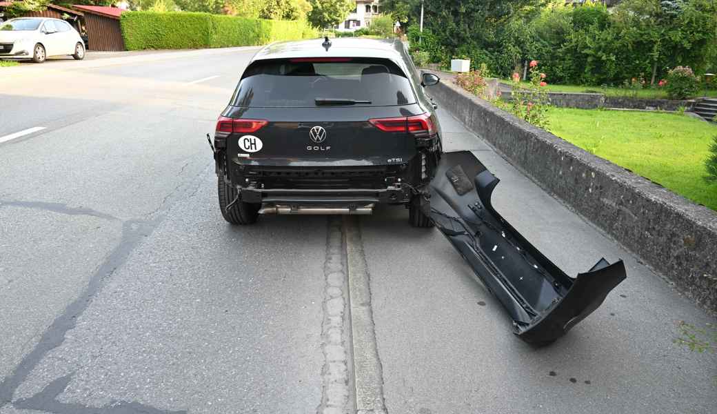 3000 Franken Schaden: Kollision auf der Churerstrasse in Buchs.