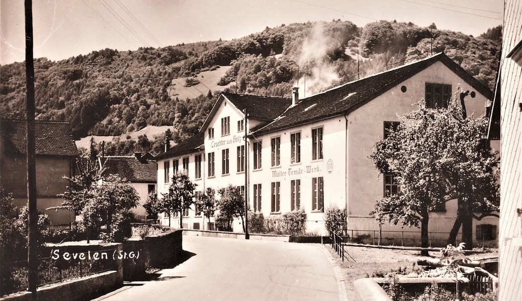 Das Fabrikgebäude der Temde AG in den 1930er-Jahren.