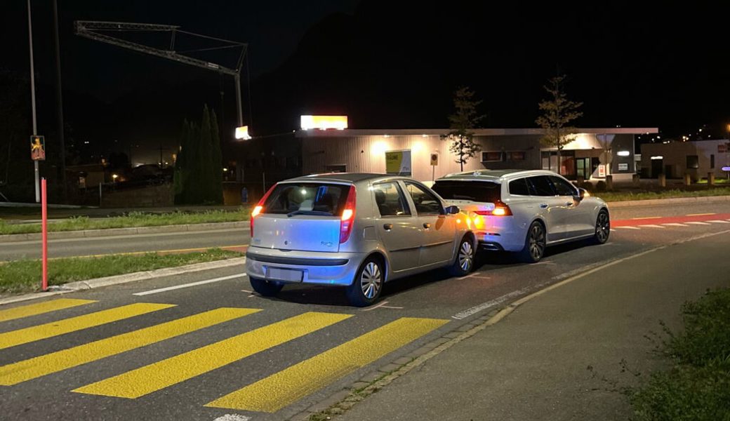  Bei der Autobahnausfahrt in Trübbach kam es zu einem Auffahrunfall. 