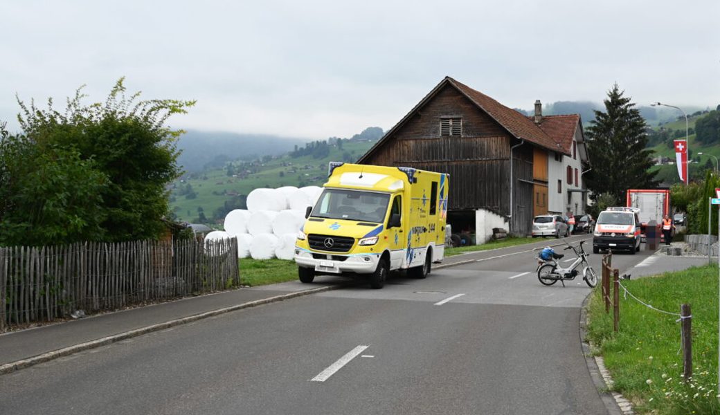  Als der Lastwagen überholte, kam es zur Kollision. 