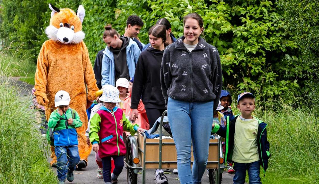 Der schlaue Fuchs zu Besuch bei der Kita