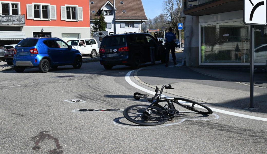  Hier ereignete sich der Unfall, bei dem ein 48-jähriger Velofahrer verletzt wurde. 