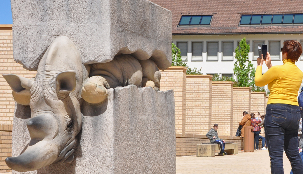 Auffällig in Vaduz: Ein Werk des Kunstschaffenden Stefano Bombardieri aus Italien.