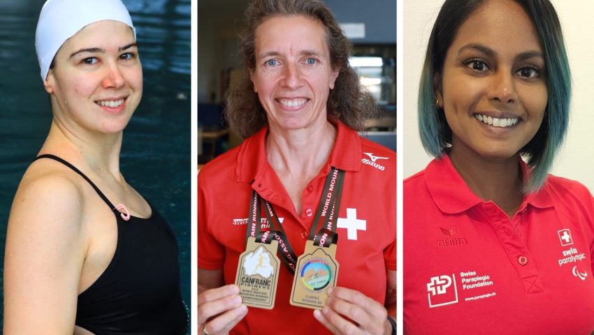 Die drei nominierten Sportlerinnen (von links): Audrey Kovatsch, Christine Tanner, Alexandra Helbling.