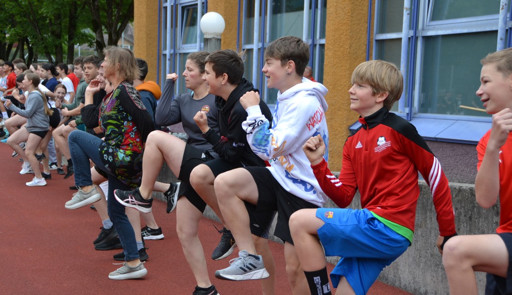 Voller Motivation und Einsatz mit dabei: Der Schulsporttag der Oberstufe Sennwald war für alle Beteiligten ein Erfolg auf der ganzen Linie.