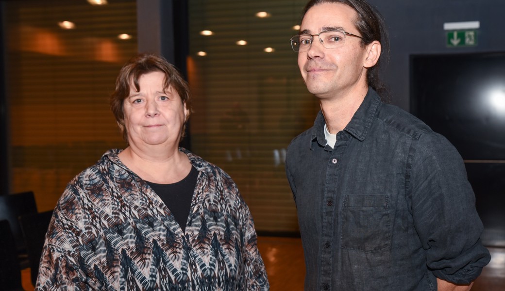 Sie führten durch den informativen Abend: Stadtrat Fred Rohrer und Ursula Eschenauer, Fachstelle Klima /Energie / Mobilität der Stadt Buchs. 