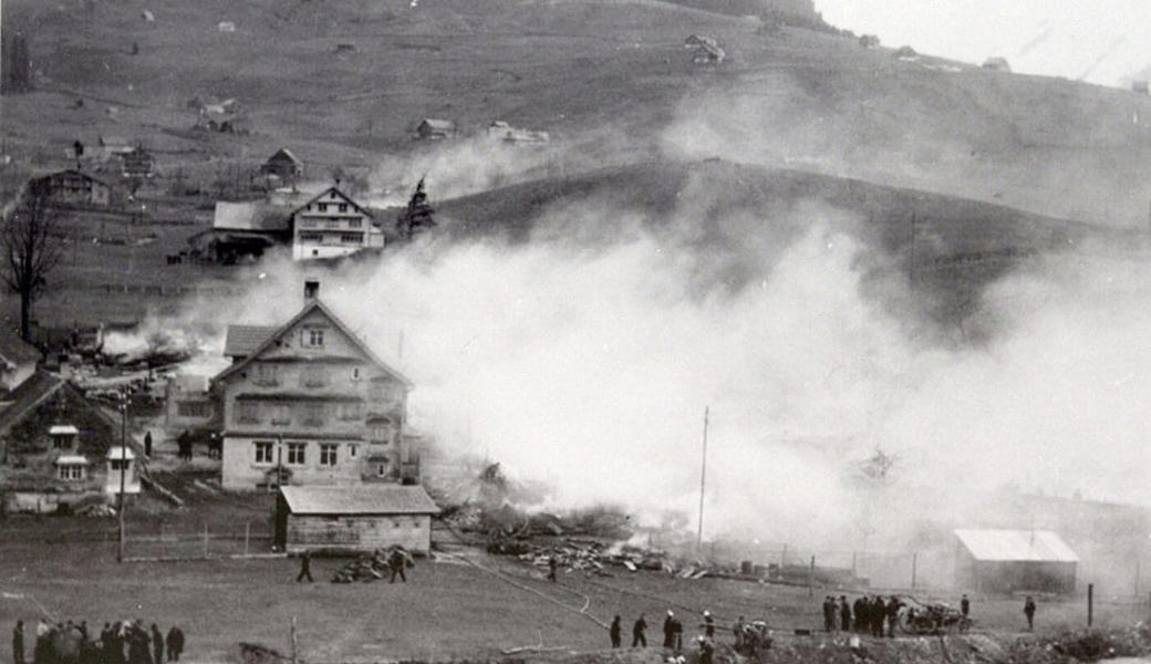  Am 29. März wurde das Dorf Stein im Obertoggenburg von einem grossen Brandunglück betroffen.