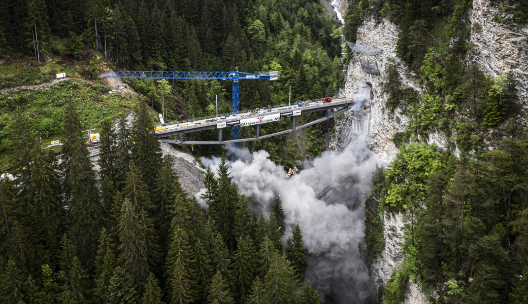 Das über 100 Jahre alte Viadukt musste einem Neubau weichen.