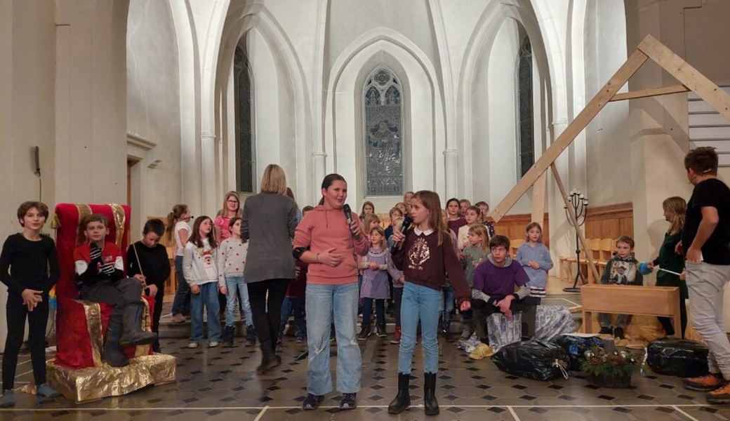 Die Proben für das Weihnachtsmusical laufen auf Hochtouren