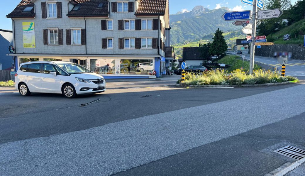  Auf dieser Kreuzung ereignete sich der Unfall. 