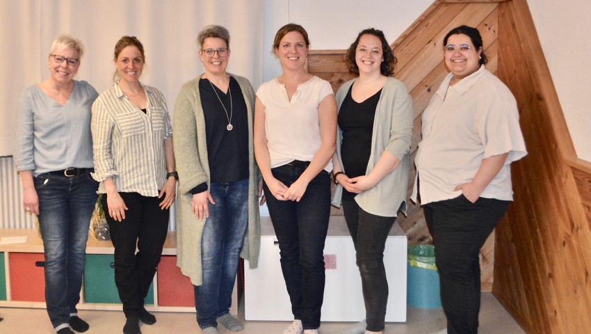 Der Vorstand, von links nach rechts: Nicole Engler, Andrea Gerber, Martina Gamper, Sibylle Good, Noëmi Brühlmann, Dahbia Boukadoum.