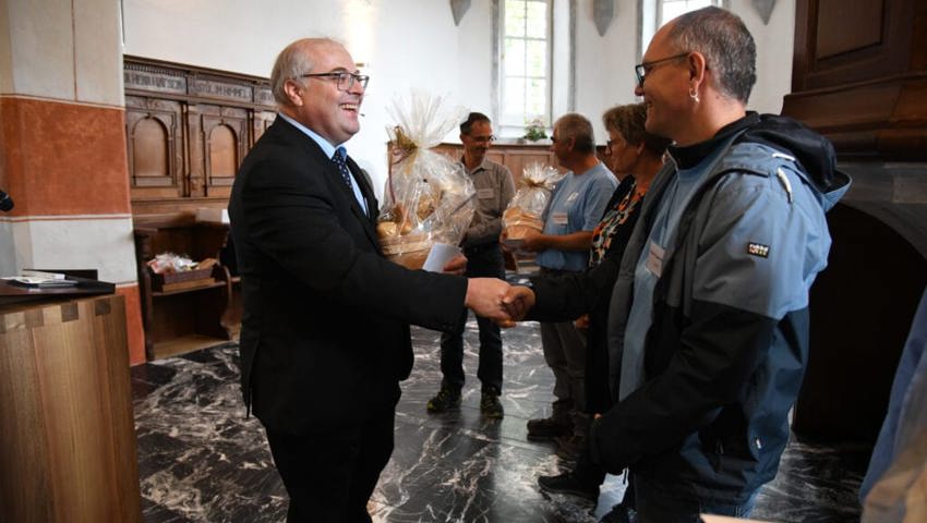  17. / 18. September: Feier in der sanierten evangelischen Kirche in Sax. 