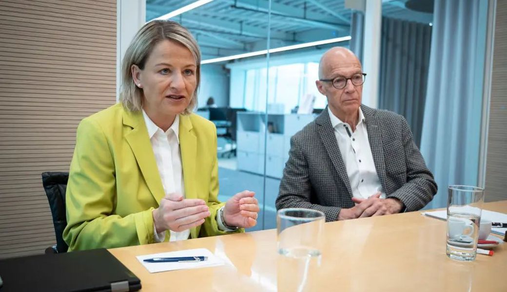 «Wir haben diese Situation nicht gesucht, aber wir machen das Beste daraus»: Christine Bolt, CEO, und Thomas Scheitlin, Verwaltungsratspräsident der Olma-Messen. 