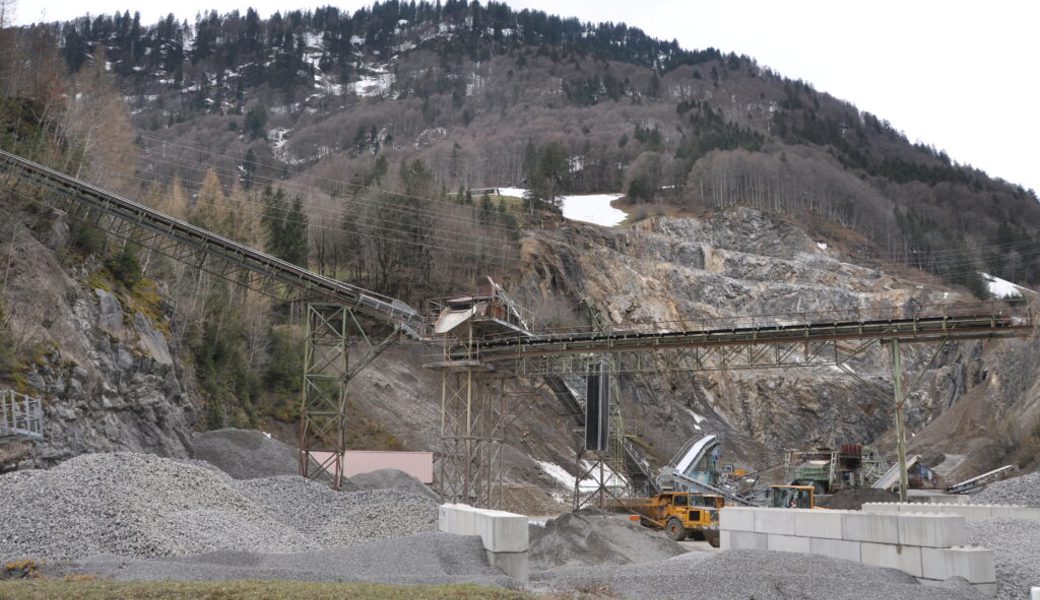  Der Steinbruch Starkenbach im Jahr 2019. 