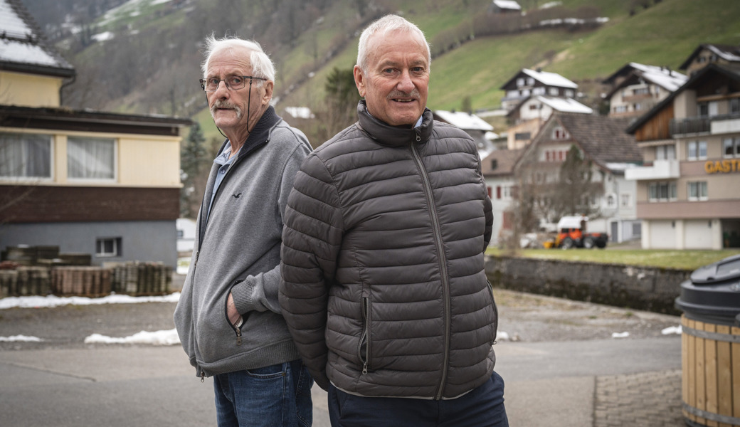 Alois Bigger (links) und Bruno Steingruber waren als Polizisten fürs Obertoggenburg zuständig, unter anderem auch für das Dorf Alt St. Johann.